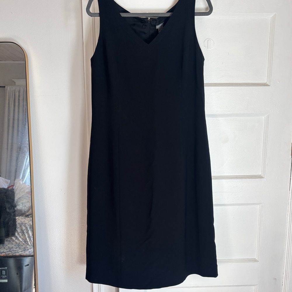 Ann Taylor Classic Black Midi Dress